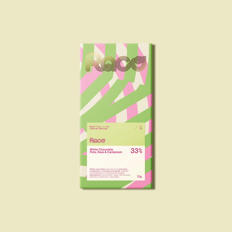 Pista, Rose and Cardamom 33% White